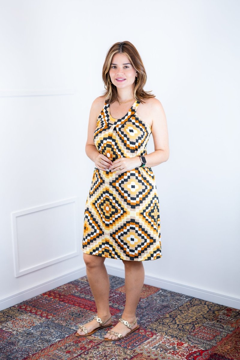 Vestido Mila – Malha Confort Midi com Alça Nadador - Naguirre Shop