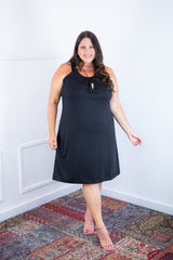 Vestido Mila – Malha Confort Midi com Alça Nadador - Naguirre Shop