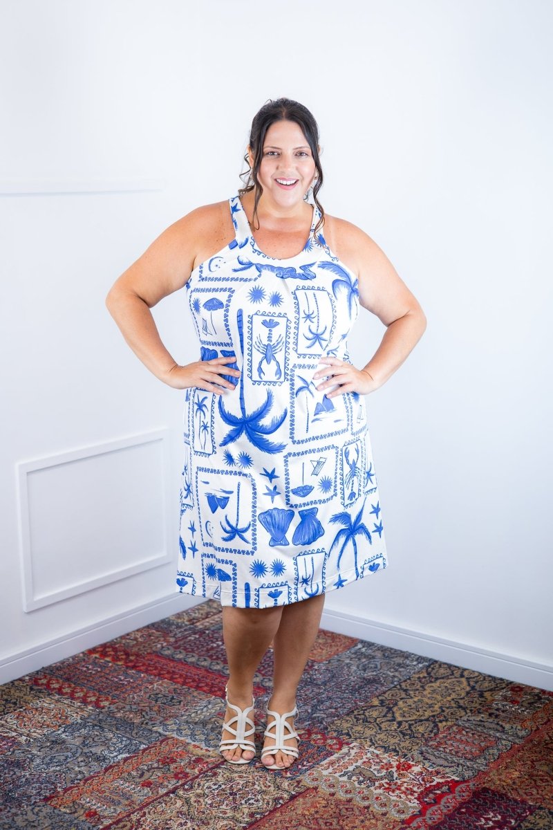 Vestido Mila – Malha Confort Midi com Alça Nadador - Naguirre Shop
