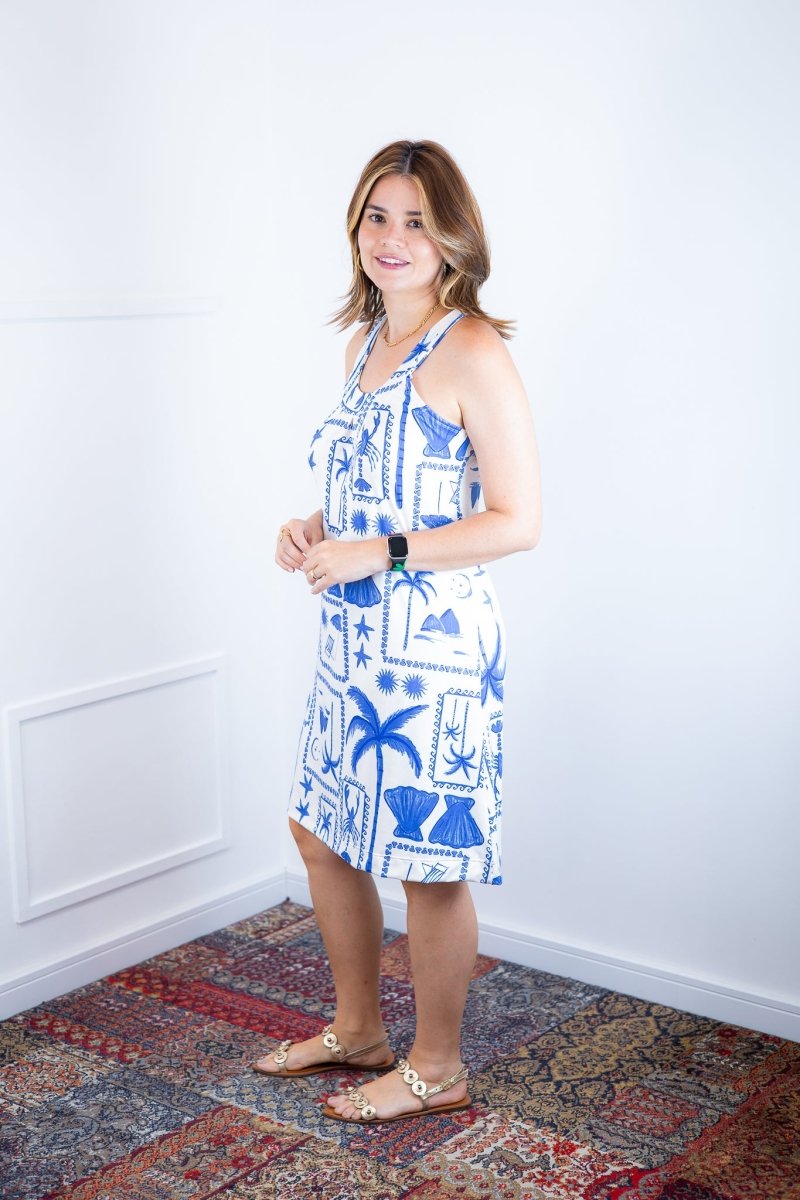 Vestido Mila – Malha Confort Midi com Alça Nadador - Naguirre Shop