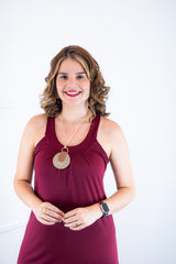 Vestido Mila – Malha Confort Midi com Alça Nadador - Naguirre Shop