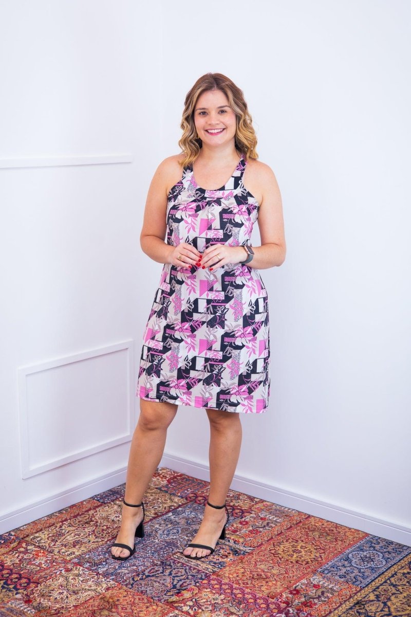 Vestido Mila – Malha Confort Midi com Alça Nadador - Naguirre Shop