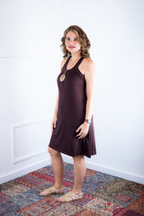 Vestido Mila – Malha Confort Midi com Alça Nadador - Naguirre Shop