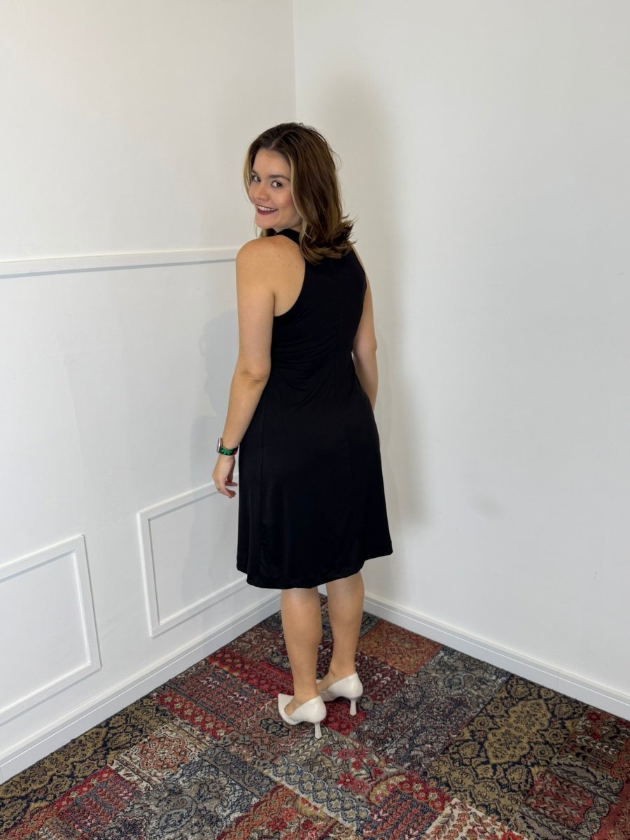 Vestido Mila – Malha Confort Midi com Alça Nadador - Naguirre Shop