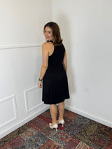 Vestido Mila – Malha Confort Midi com Alça Nadador - Naguirre Shop