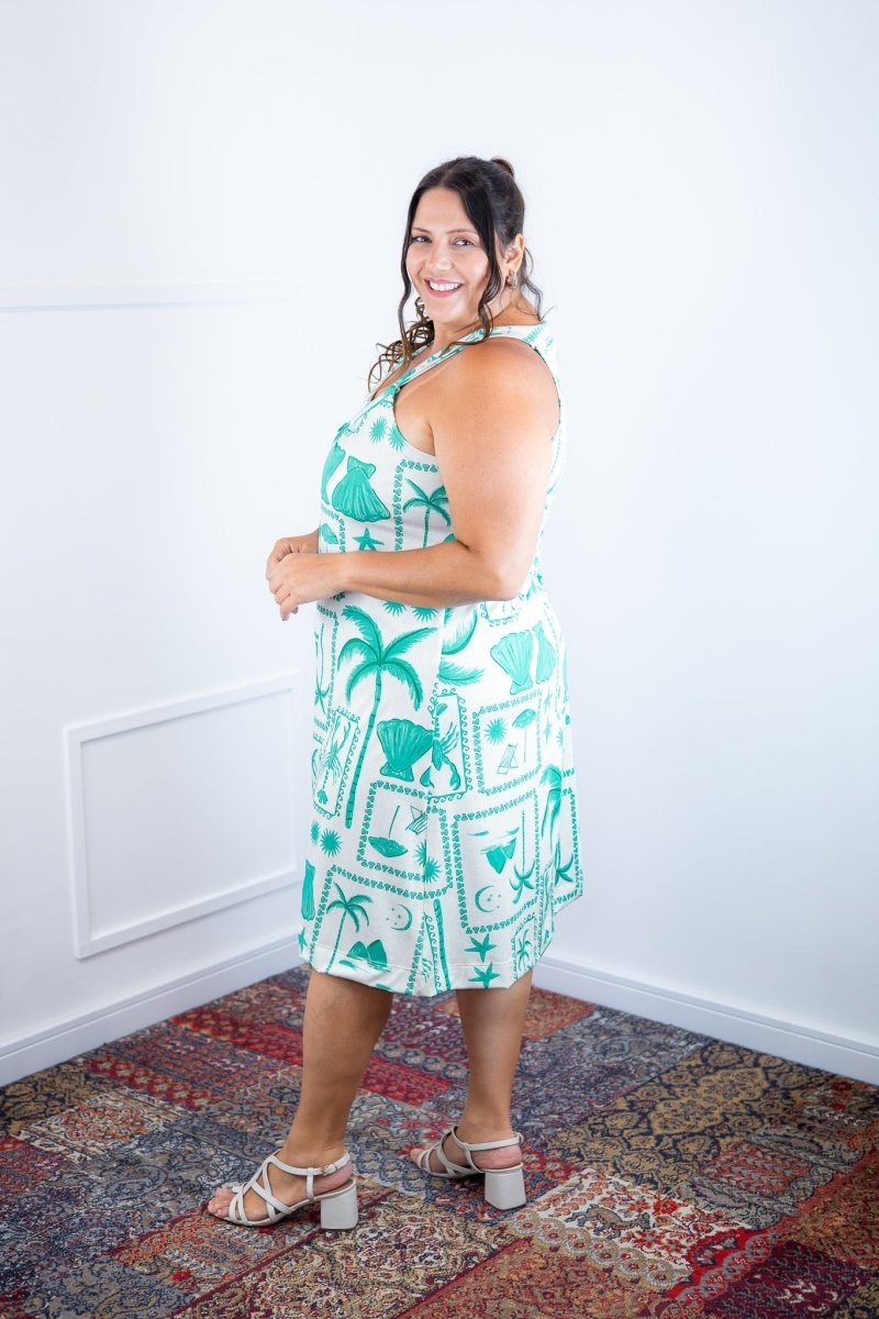 Vestido Mila – Malha Confort Midi com Alça Nadador - Naguirre Shop