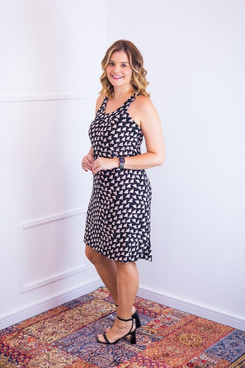 Vestido Mila – Malha Confort Midi com Alça Nadador - Naguirre Shop