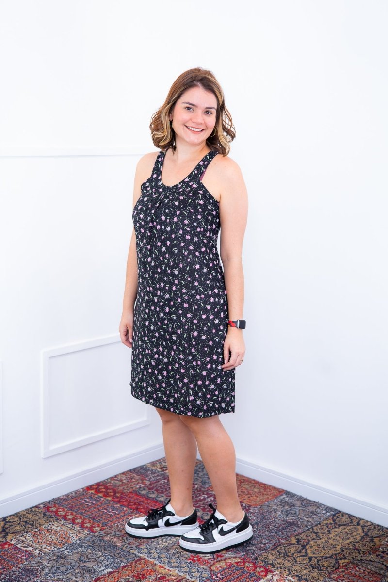 Vestido Mila – Malha Confort Midi com Alça Nadador - Naguirre Shop