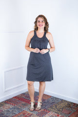 Vestido Mila – Malha Confort Midi com Alça Nadador - Naguirre Shop
