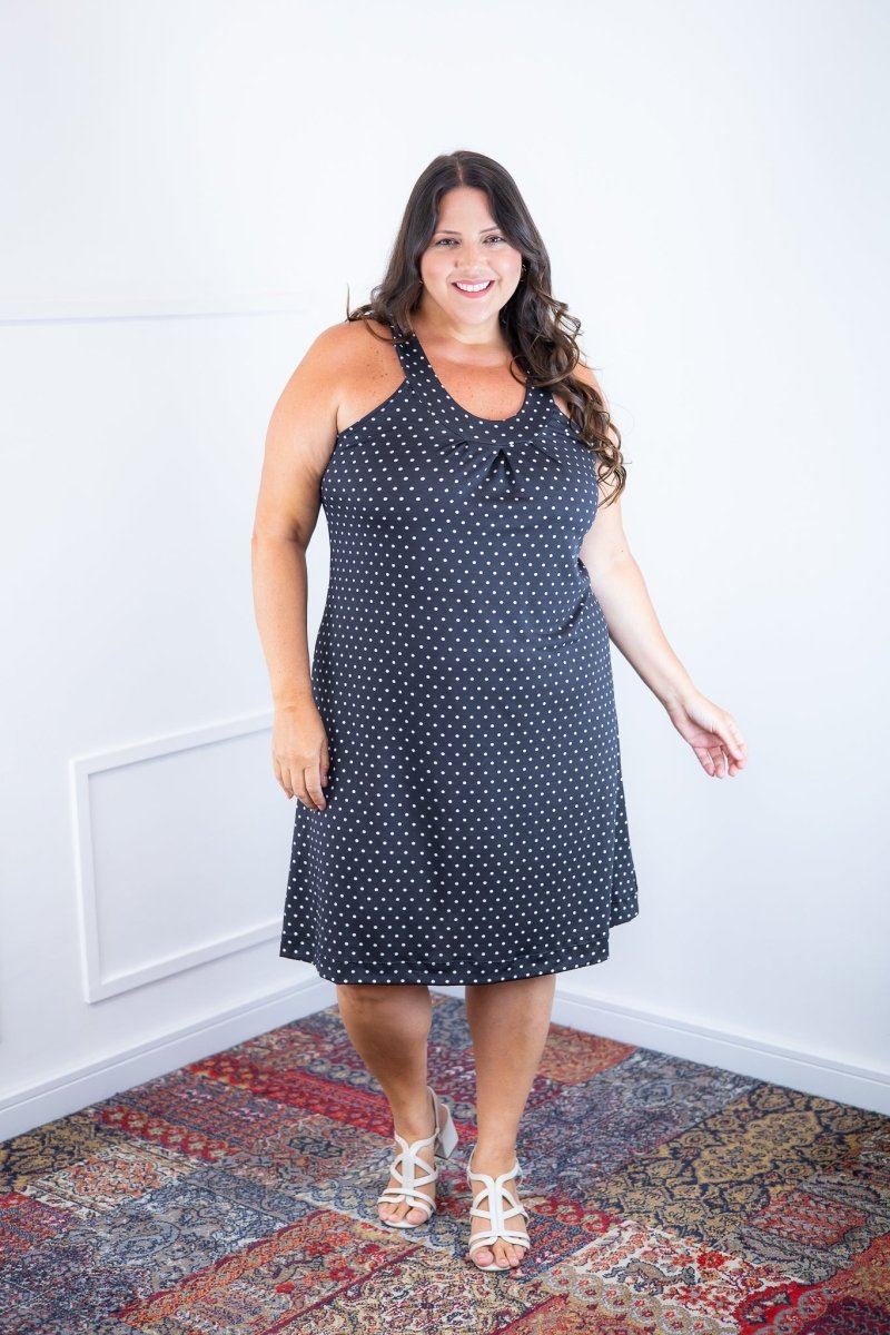 Vestido Mila – Malha Confort Midi com Alça Nadador - Naguirre Shop