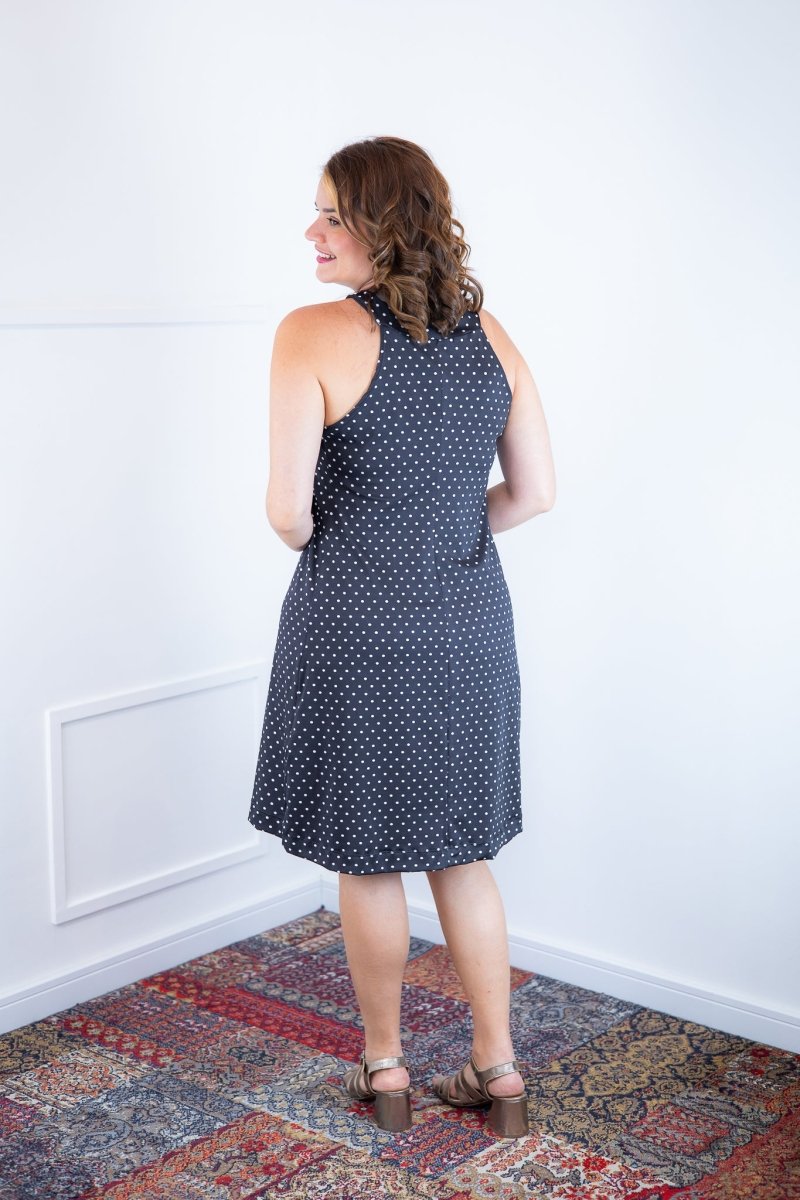 Vestido Mila – Malha Confort Midi com Alça Nadador - Naguirre Shop
