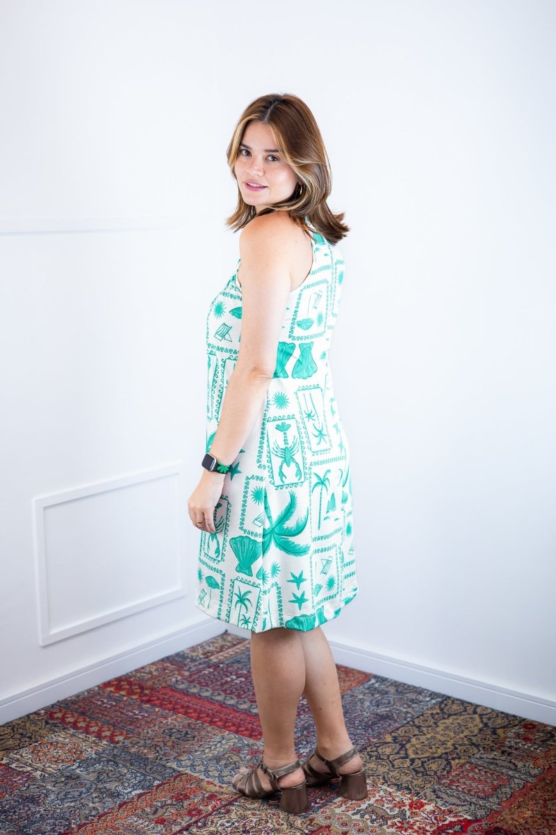 Vestido Mila – Malha Confort Midi com Alça Nadador - Naguirre Shop