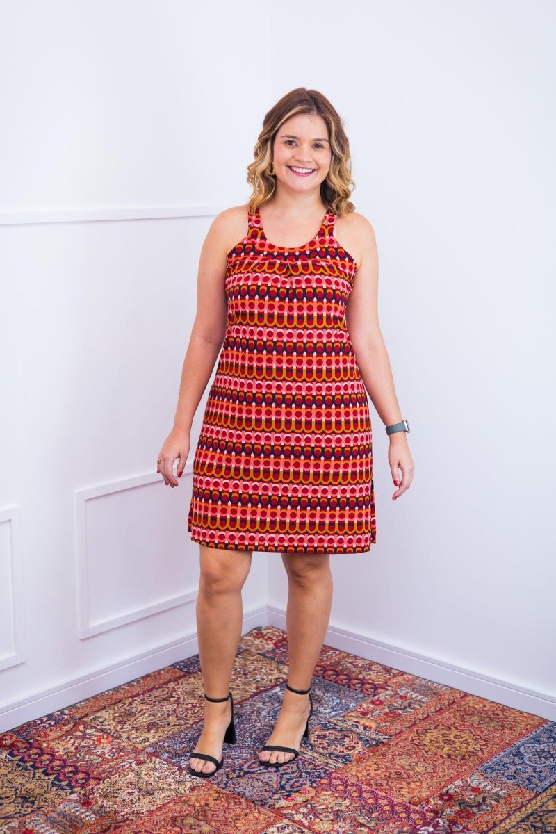 Vestido Mila – Malha Confort Midi com Alça Nadador - Naguirre Shop