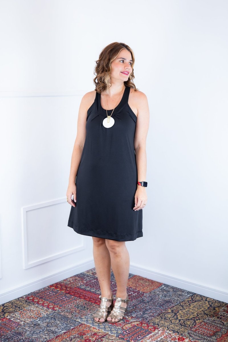 Vestido Mila – Malha Confort Midi com Alça Nadador - Naguirre Shop