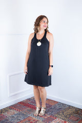 Vestido Mila – Malha Confort Midi com Alça Nadador - Naguirre Shop