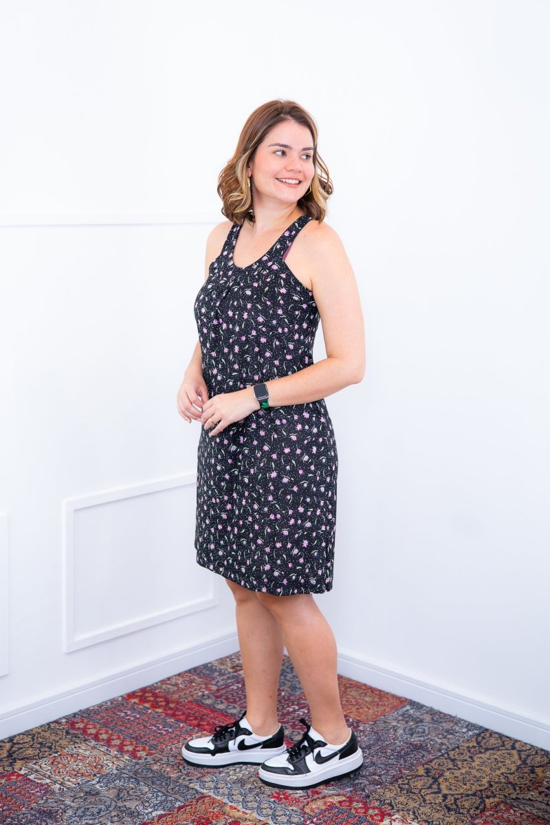 Vestido Mila – Malha Confort Midi com Alça Nadador - Naguirre Shop