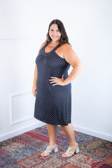Vestido Mila – Malha Confort Midi com Alça Nadador - Naguirre Shop
