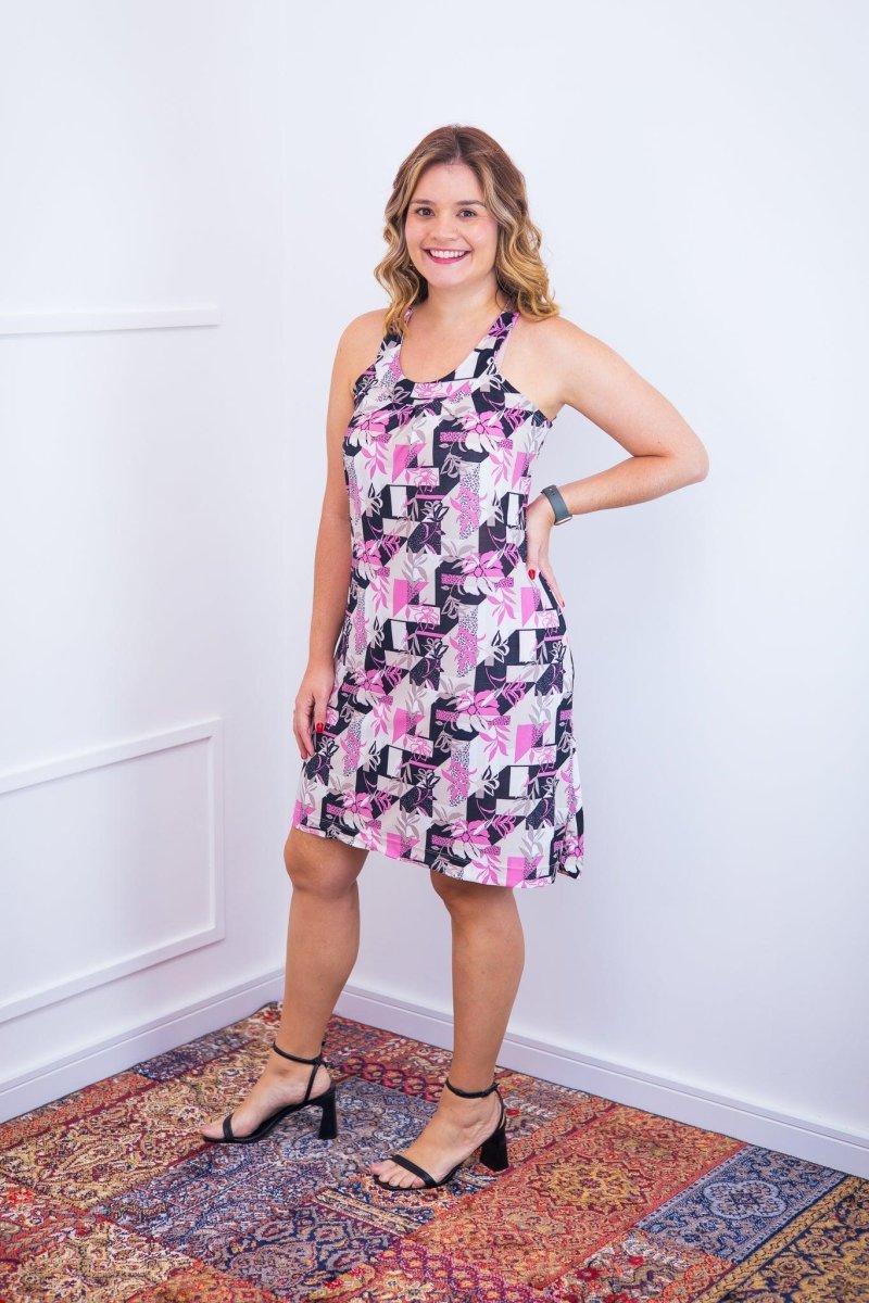 Vestido Mila – Malha Confort Midi com Alça Nadador - Naguirre Shop