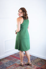 Vestido Mila – Malha Confort Midi com Alça Nadador - Naguirre Shop