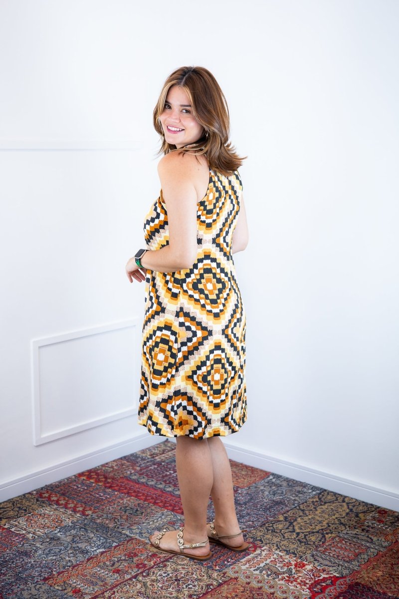 Vestido Mila – Malha Confort Midi com Alça Nadador - Naguirre Shop