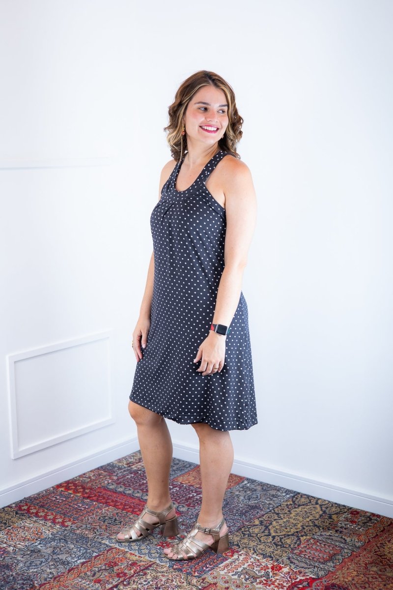 Vestido Mila – Malha Confort Midi com Alça Nadador - Naguirre Shop