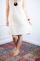 Vestido Mila – Malha Confort Midi com Alça Nadador - Naguirre Shop