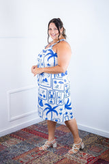 Vestido Mila – Malha Confort Midi com Alça Nadador - Naguirre Shop