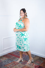 Vestido Mila – Malha Confort Midi com Alça Nadador - Naguirre Shop