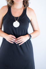 Vestido Mila – Malha Confort Midi com Alça Nadador - Naguirre Shop