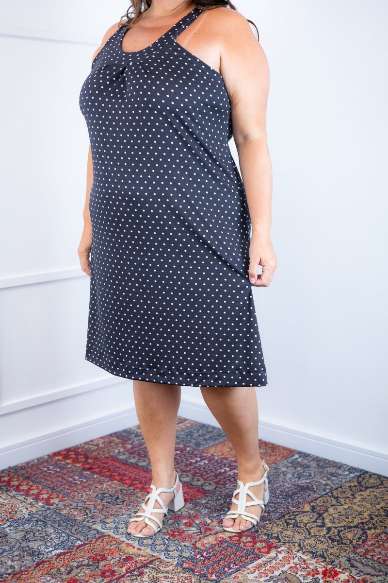 Vestido Mila – Malha Confort Midi com Alça Nadador - Naguirre Shop