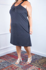 Vestido Mila – Malha Confort Midi com Alça Nadador - Naguirre Shop