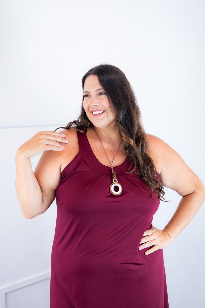 Vestido Mila – Malha Confort Midi com Alça Nadador - Naguirre Shop