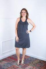 Vestido Mila – Malha Confort Midi com Alça Nadador - Naguirre Shop