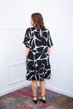 Vestido Monalisa – Midi com Manga Flare em Crepe - Naguirre Shop