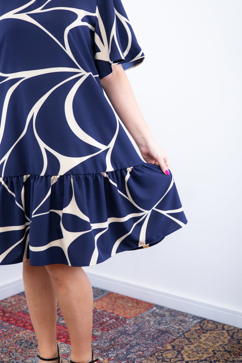 Vestido Monalisa – Midi com Manga Flare em Crepe - Naguirre Shop