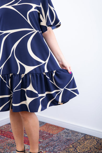 Vestido Monalisa – Midi com Manga Flare em Crepe - Naguirre Shop