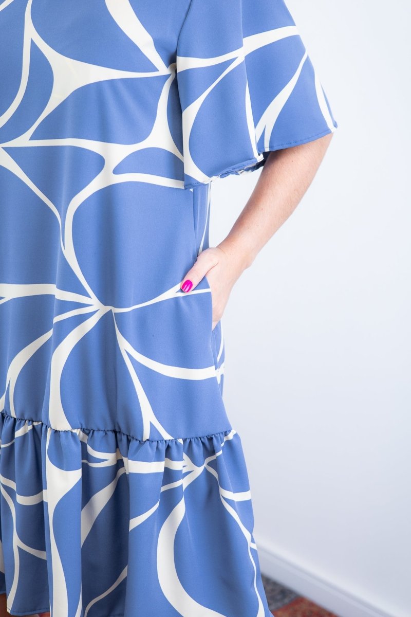 Vestido Monalisa – Midi com Manga Flare em Crepe - Naguirre Shop