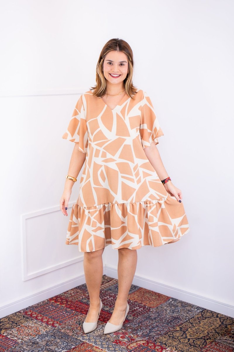 Vestido Monalisa – Midi com Manga Flare em Crepe - Naguirre Shop