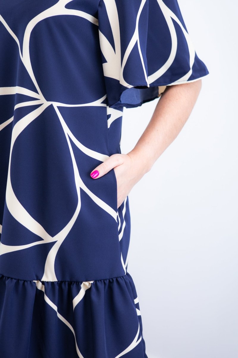 Vestido Monalisa – Midi com Manga Flare em Crepe - Naguirre Shop
