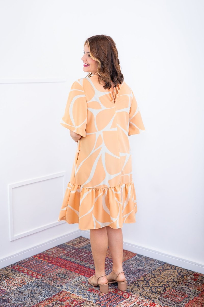 Vestido Monalisa – Midi com Manga Flare em Crepe - Naguirre Shop