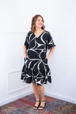 Vestido Monalisa – Midi com Manga Flare em Crepe - Naguirre Shop