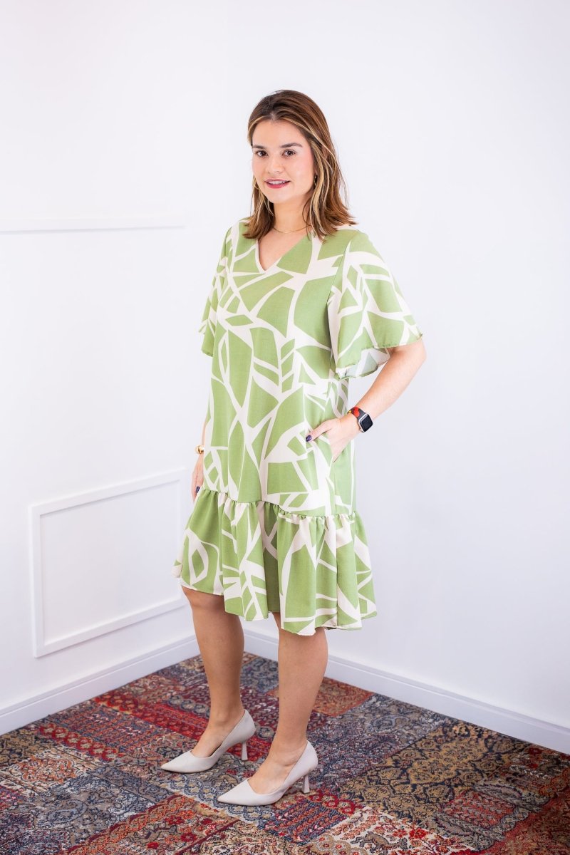 Vestido Monalisa – Midi com Manga Flare em Crepe - Naguirre Shop