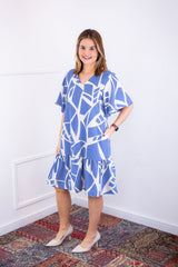 Vestido Monalisa – Midi com Manga Flare em Crepe - Naguirre Shop