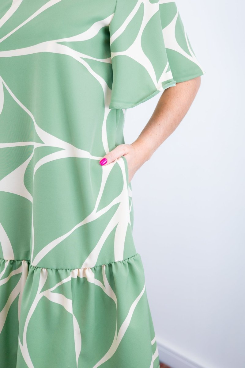 Vestido Monalisa – Midi com Manga Flare em Crepe - Naguirre Shop