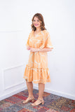 Vestido Monalisa – Midi com Manga Flare em Crepe - Naguirre Shop