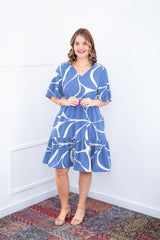 Vestido Monalisa – Midi com Manga Flare em Crepe - Naguirre Shop
