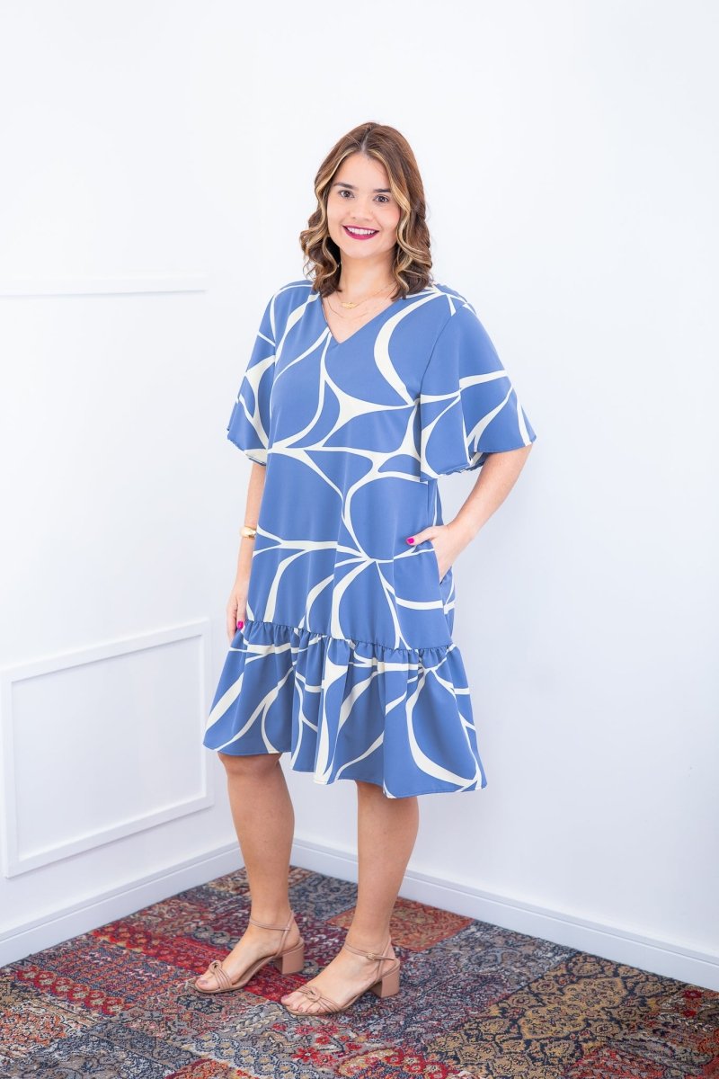 Vestido Monalisa – Midi com Manga Flare em Crepe - Naguirre Shop