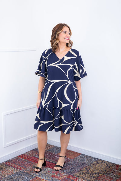 Vestido Monalisa – Midi com Manga Flare em Crepe - Naguirre Shop