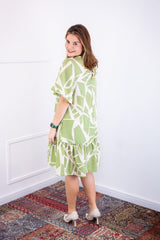 Vestido Monalisa – Midi com Manga Flare em Crepe - Naguirre Shop