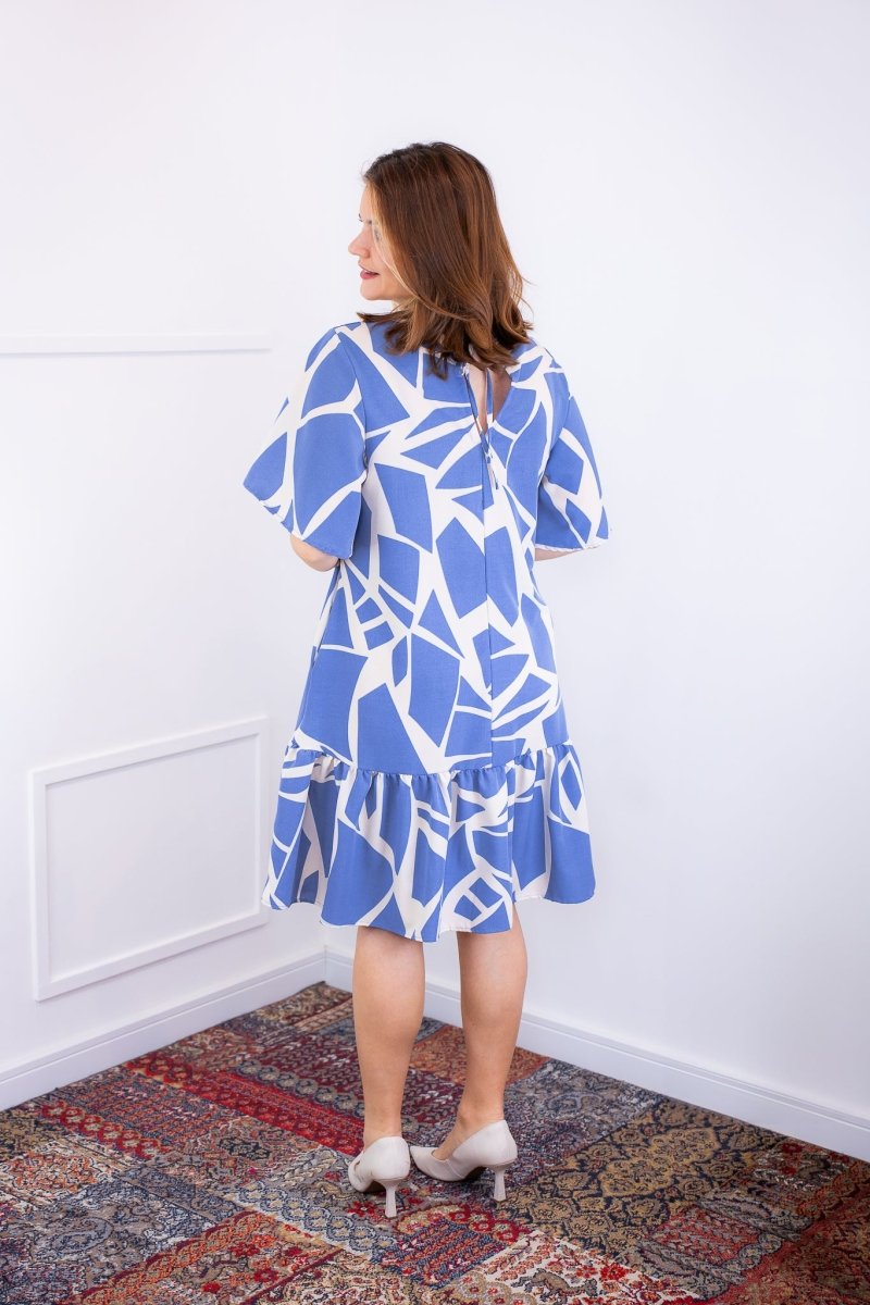 Vestido Monalisa – Midi com Manga Flare em Crepe - Naguirre Shop